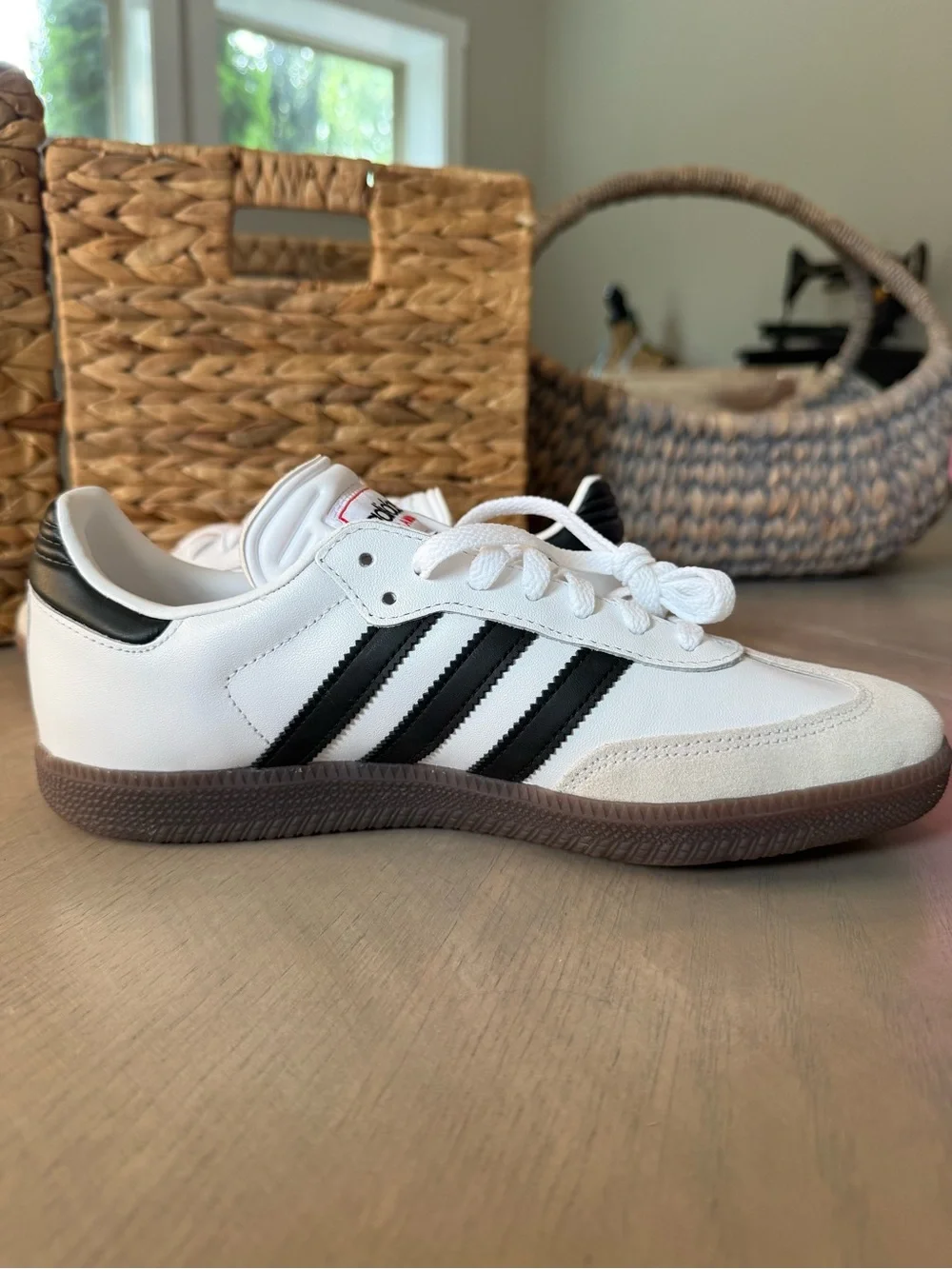adidas White Black Gum Samba  Trainer
